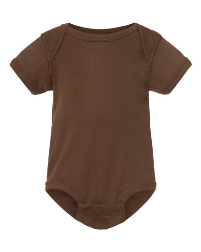 Rabbit Skins Infant Baby Rib Bodysuit 4400 #color_Brown