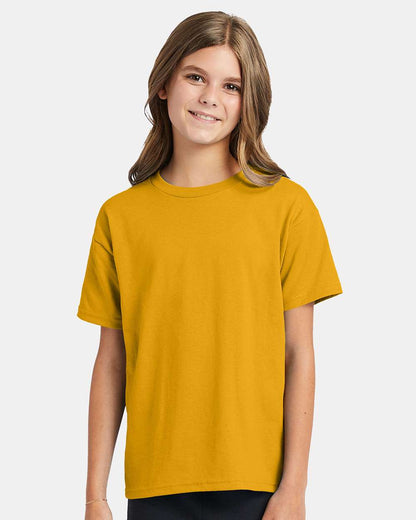 Hanes Ecosmart™ Youth T-Shirt 5370 #colormdl_Gold