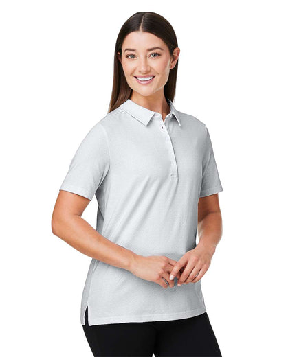 Devon & Jones Women's Crownlux Performance® Geo Polo DG101W #colormdl_White/ Silver