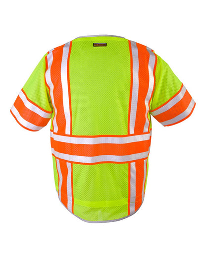 Kishigo Unisex Premium Brilliant Series® Ultimate Reflective Class 3 Vest 1573-1574 #color_Lime