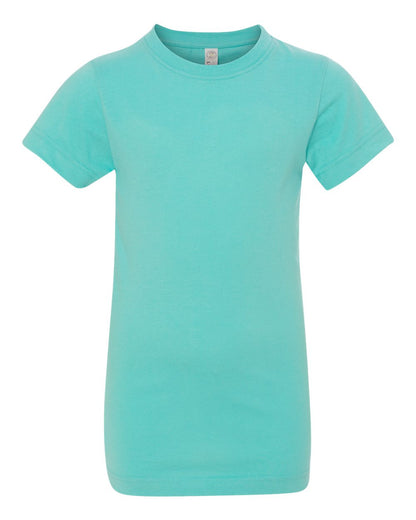 LAT Girls' Fine Jersey Tee 2616 #color_Caribbean