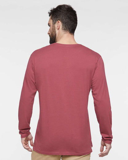 LAT Men's Fine Jersey Long Sleeve Tee 6918 #colormdl_Rouge