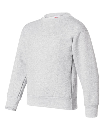 Hanes Youth EcoSmart® Crewneck Sweatshirt P360 #color_Ash