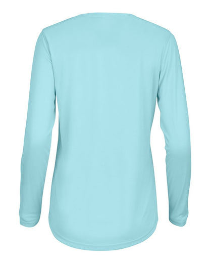 Paragon Women's Long Islander Performance Long Sleeve T-Shirt 214 #color_Aqua Blue