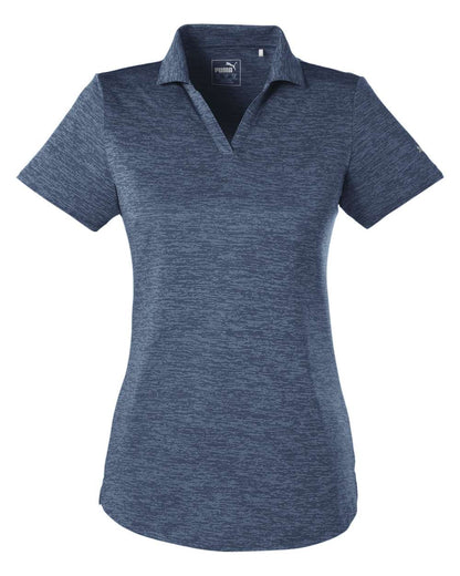 Puma Golf Women's Icon Heather Polo 596802 #color_Peacoat