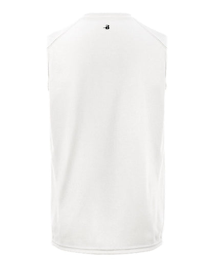 Badger Youth B-Core Sleeveless T-Shirt 2130 #color_White