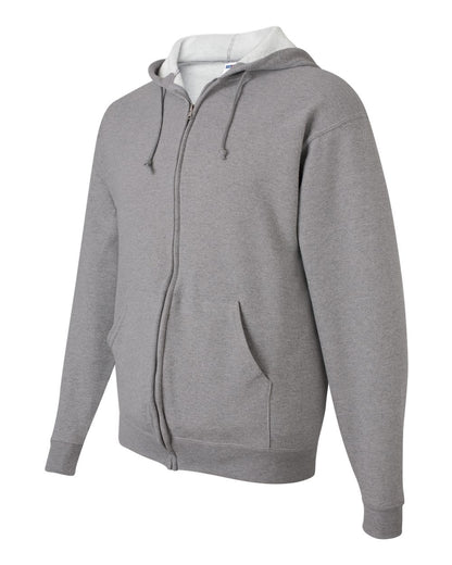 JERZEES Unisex NuBlend® Full-Zip Hooded Sweatshirt 993MR #color_Oxford