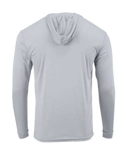 Paragon Youth Bahama Performance Hooded Long Sleeve T-Shirt 221Y #color_Aluminum