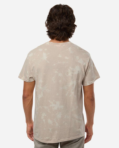 Colortone Unisex Bleach Out Dyed T-Shirt 1385 #colormdl_Beige