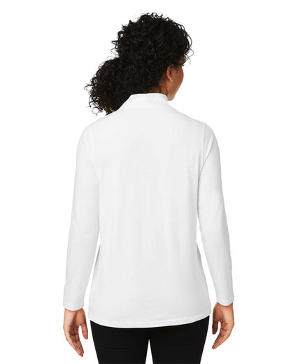 Devon & Jones Women's Raleigh Shawl Collar Knit Top DP121W #colormdl_White