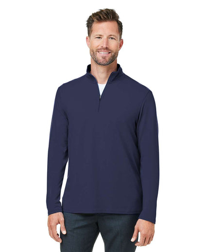Devon & Jones Men's Raleigh Stretch Quarter-Zip Pullover DG425 #colormdl_Navy