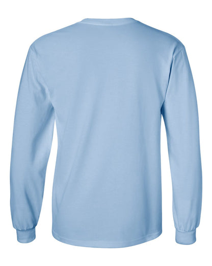 Gildan Unisex Ultra Cotton® Long Sleeve T-Shirt 2400 #color_Light Blue