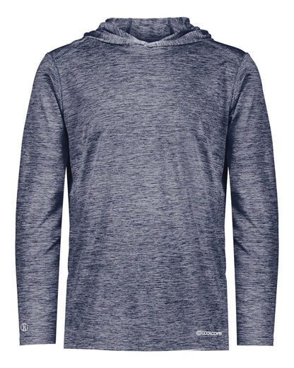 Holloway Youth Electrify CoolCore® Hooded Sweatshirt 222689 #color_Navy Heather