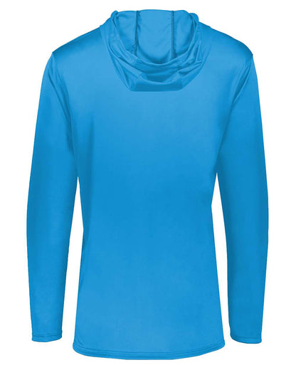 Holloway Men's Momentum Hooded Long Sleeve T-Shirt 222830 #color_Power Blue
