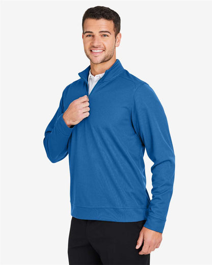 North End Men's Express Tech Performance Pique Quarter-Zip Pullover NE412 #colormdl_Light Nautical Blue