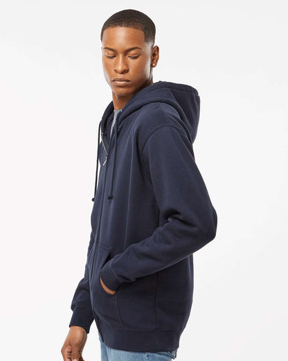 Independent Trading Co. Unisex Heavyweight Full-Zip Hooded Sweatshirt IND4000Z #colormdl_Navy