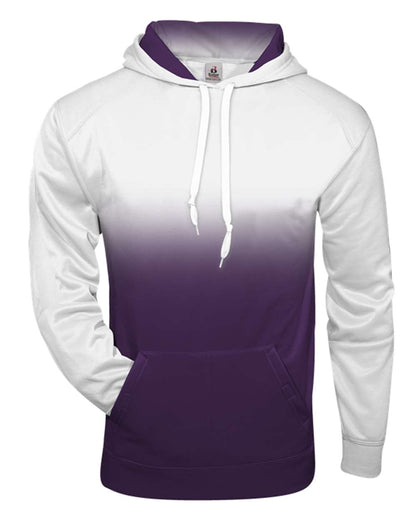 Badger Ombre Hooded Sweatshirt 1403 #color_Purple