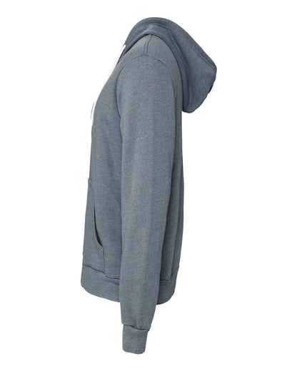 BELLA + CANVAS Sponge Fleece Full-Zip Hoodie 3739 #color_Heather Slate