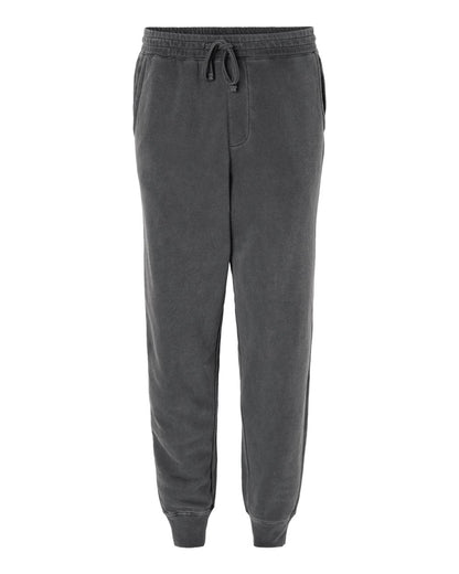 Independent Trading Co. Unisex Pigment-Dyed Fleece Sweatpants PRM50PTPD #color_Pigment Black