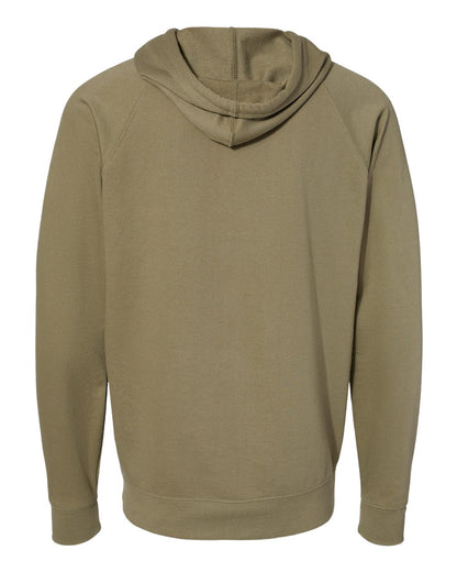 Independent Trading Co. Icon Lightweight Loopback Terry Full-Zip Hooded Sweatshirt SS1000Z #color_Olive