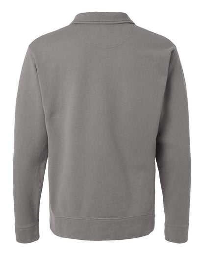 ComfortWash by Hanes Unisex Garment-Dyed Polo Collar Sweatshirt GDH490 #color_Concrete Grey