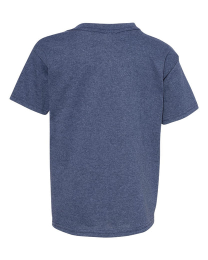 Hanes Ecosmart™ Youth T-Shirt 5370 #color_Heather Navy