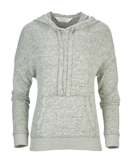 Boxercraft Women's Cuddle Fleece Hooded Pullover BW1501 #color_Sage Heather