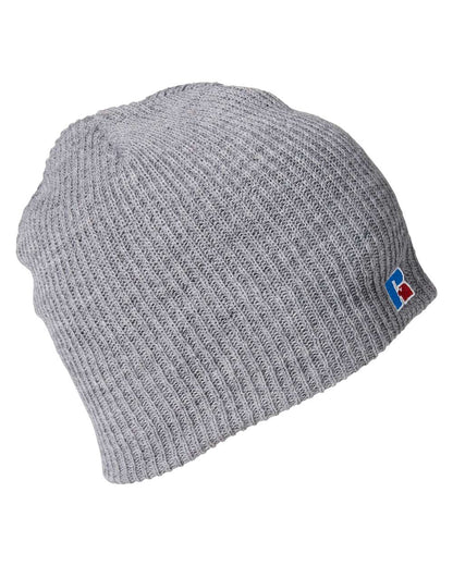 Russell Athletic Core R Patch Beanie UB89UHB #color_Grey Heather