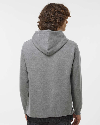 MV Sport Unisex Mixed Media Hooded Sweatshirt 23112 #colormdl_Graphite/ Black