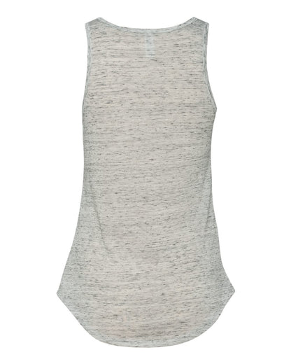 BELLA + CANVAS Women's Flowy V-Neck Tank 8805 #color_White Marble