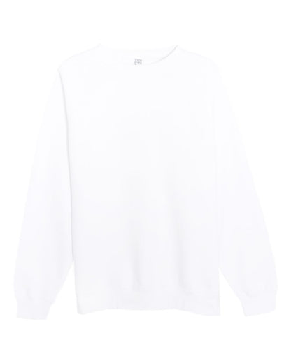 Lane Seven Unisex Premium Crewneck Sweatshirt LS14004 #color_White