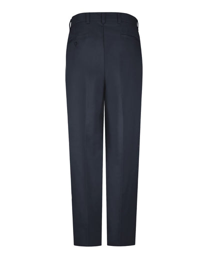 Red Kap Men's Wrinkle-Resistant Cotton Work Pants PC20 #color_Dark Navy - Unhemmed