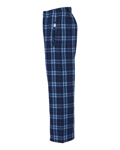 Boxercraft Youth Flannel Pants BY6624 #color_Navy/ Columbia