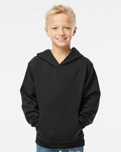 Independent Trading Co. Youth Midweight Hooded Sweatshirt SS4001Y #colormdl_Black