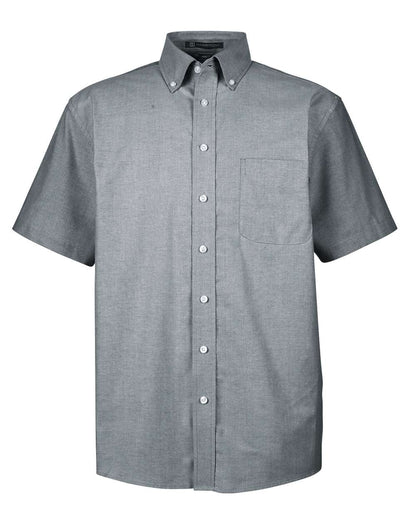 Harriton Men's Oxford Short Sleeve with Stain-Release M600S #color_Oxford Grey