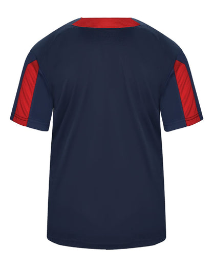 Alleson Athletic Striker Placket 7976 #color_Navy/ Red