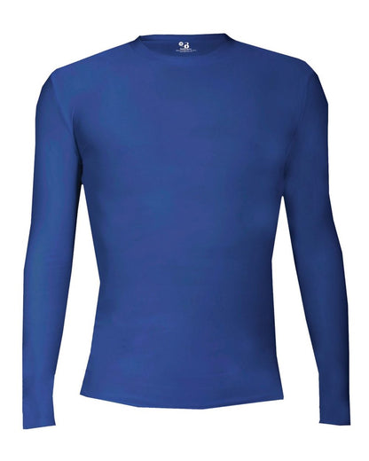 Badger Youth Pro-Compression Long Sleeve T-Shirt 2605 #color_Royal