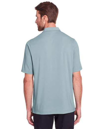 North End Men's JAQ Snap-Up Stretch Performance Polo NE100 #colormdl_Opal Blue