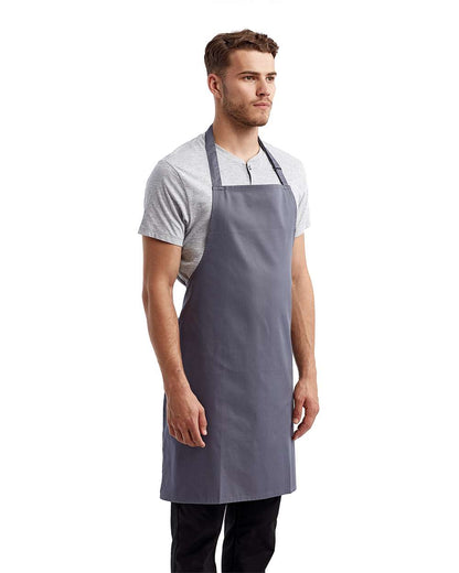 Artisan Collection by Reprime Recycled Bib Apron RP150 #colormdl_Steel