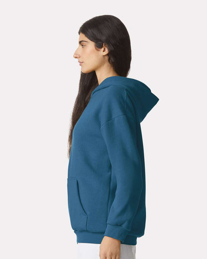 American Apparel Unisex ReFlex Fleece Hoodie Sweatshirt RF498 #colormdl_Sea Blue