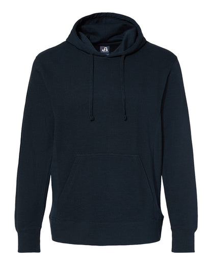 J. America Men's Ripple Fleece Hooded Sweatshirt 8706 #color_Navy