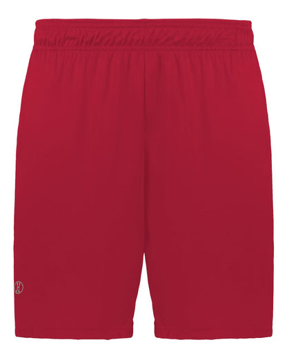 Holloway Youth Momentum Shorts 223622 #color_Scarlet