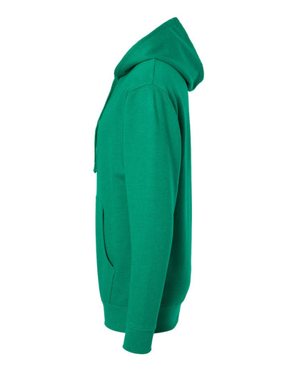 Independent Trading Co. Midweight Hooded Sweatshirt SS4500 #color_Kelly Green Heather