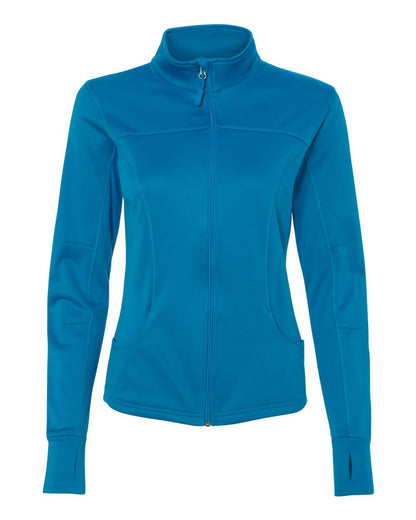 Independent Trading Co. Women's Poly-Tech Full-Zip Track Jacket EXP60PAZ #color_Aster Blue