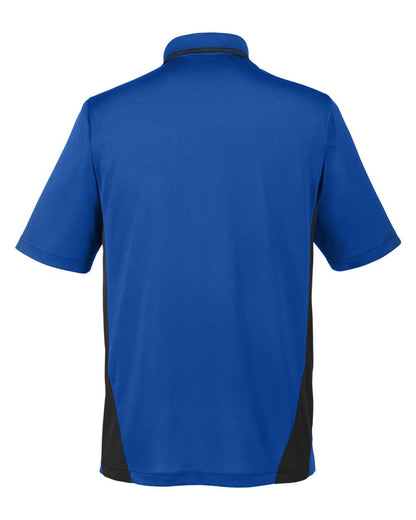 Harriton Men's Flash Snag Protection Plus IL Colorblock Polo M386 #color_True Royal/ Black