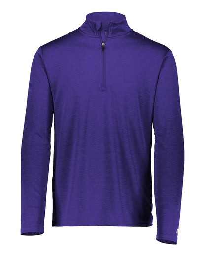 Russell Athletic Men's Striated Quarter-Zip Pullover QZ7EAM #color_Purple