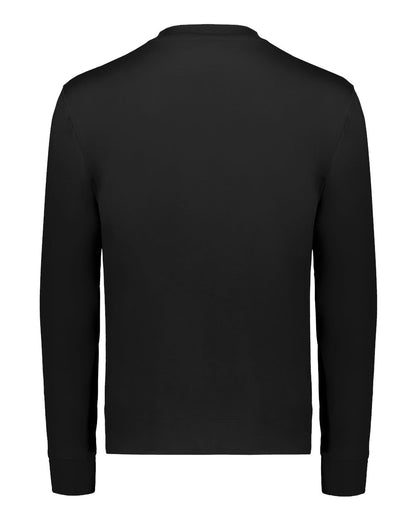 Holloway Unisex Eco Revive™ Ventura Soft Knit Crewneck Sweatshirt 223503 #color_Black