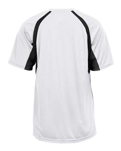 Badger B-Core Hook T-Shirt 4144 #color_White/ Black