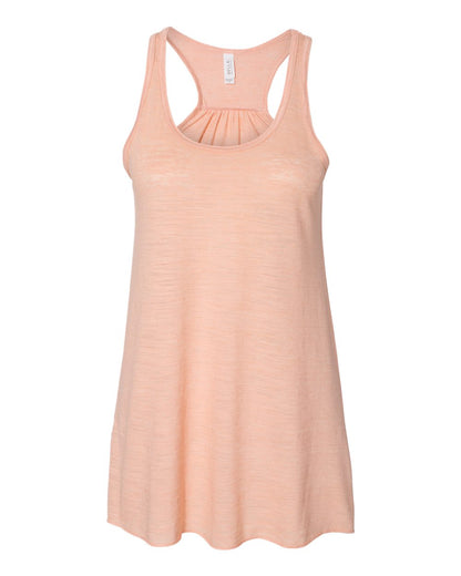 BELLA + CANVAS Women's Flowy Racerback Tank 8800 #color_Peach Slub