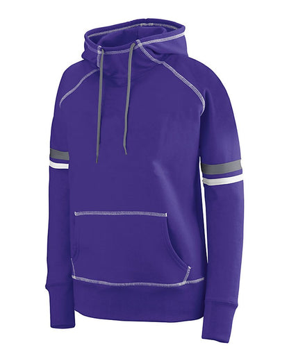 Augusta Sportswear Women's Spry Hoodie 5440 #color_Purple/ White/ Graphite